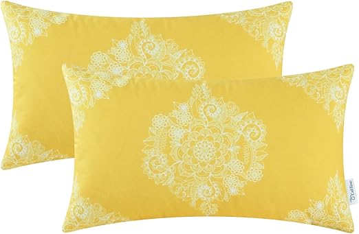 Amazon Com Calitime Pack Of 2 Cozy Bolster Pillow Cases Covers