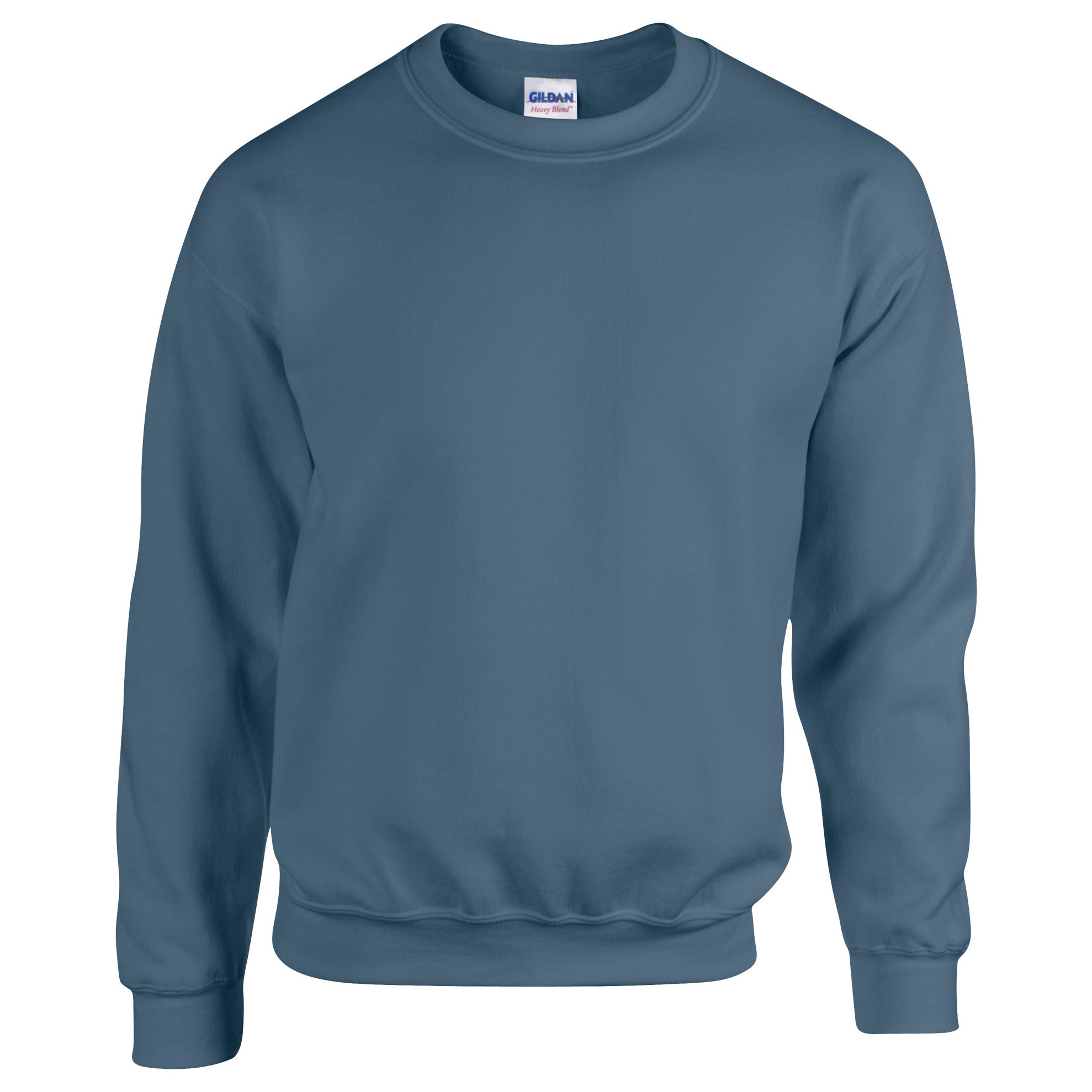 GILDAN Men's 50/50 Adult Crewneck Sweatshirt, Blue (Indigo Blue), S UK