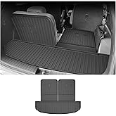 AOMSAZTO Cargo Mat Fit for 2021-2025 2026 Kia Sorento (Include Hybrid) - All Weather TPE Custom Fit Trunk Mat for Kia Sorento Seatback Mats (Cargo Liner with Backrest Mat)
