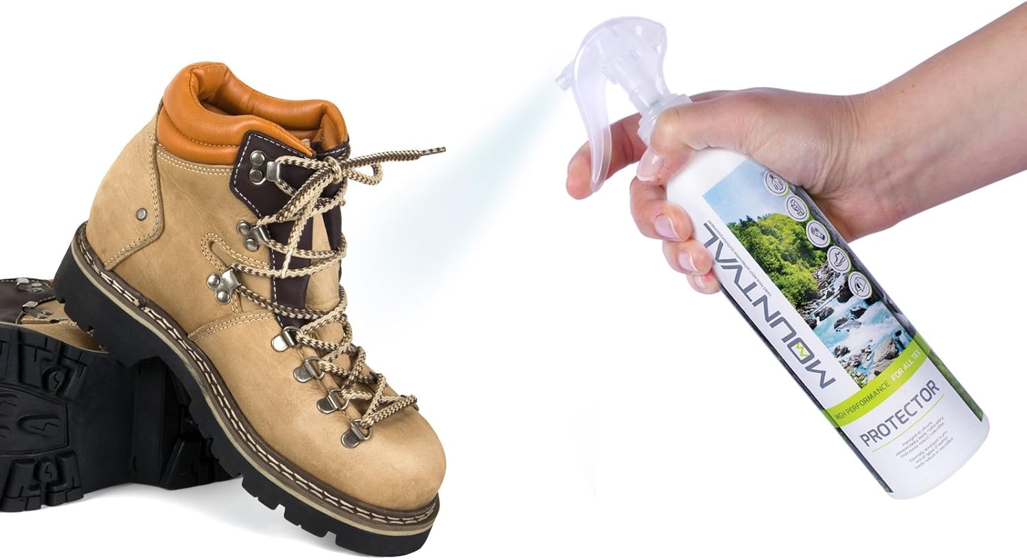 Mountval Protector, Water Repellent For All Types Of Outdoor Footwear, Leather Nubuck Suede And Fabric, Works With Gore-Tex: Shoes