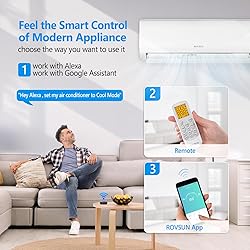 ROVSUN 2 Zone 12000 + 12000 BTU WIFI Mini Split