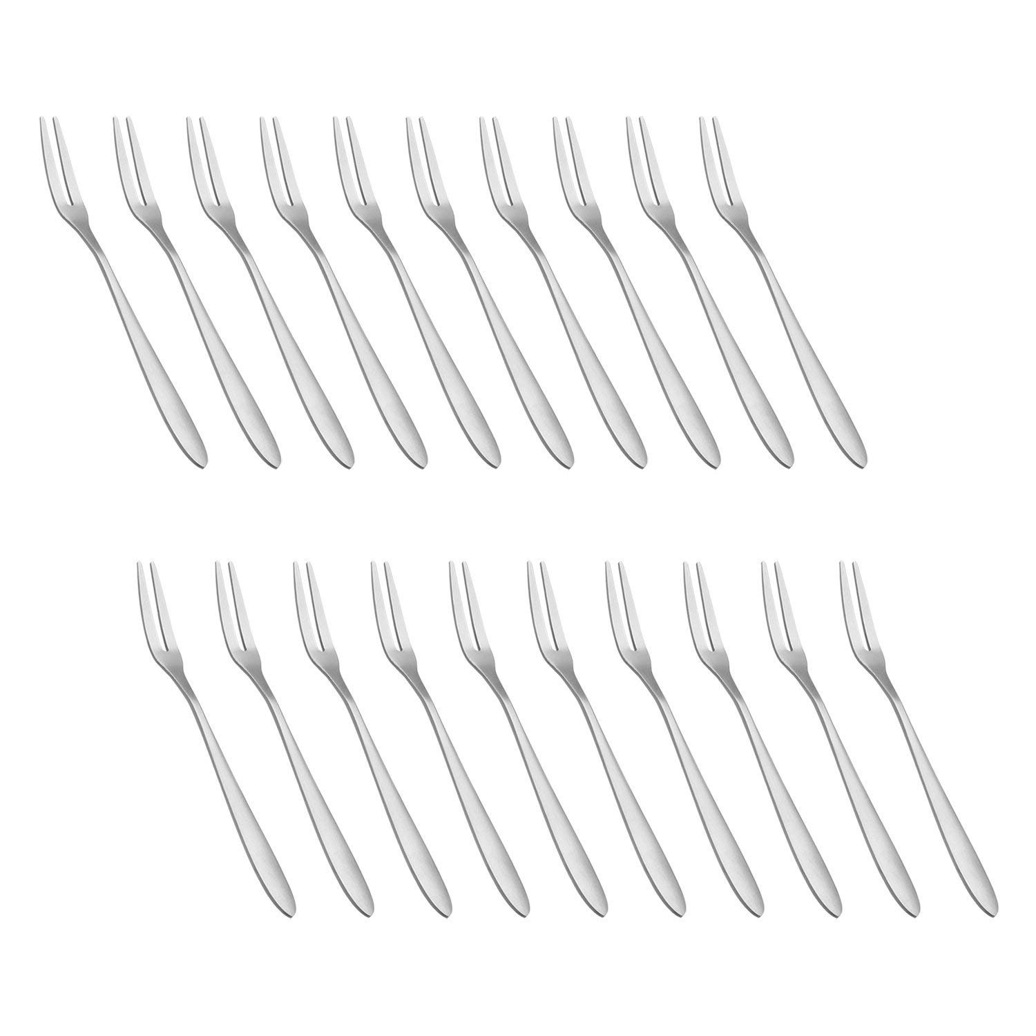 doopootoo Stainless Steel Cocktail Forks, Tasting Appetizer Forks, Cake