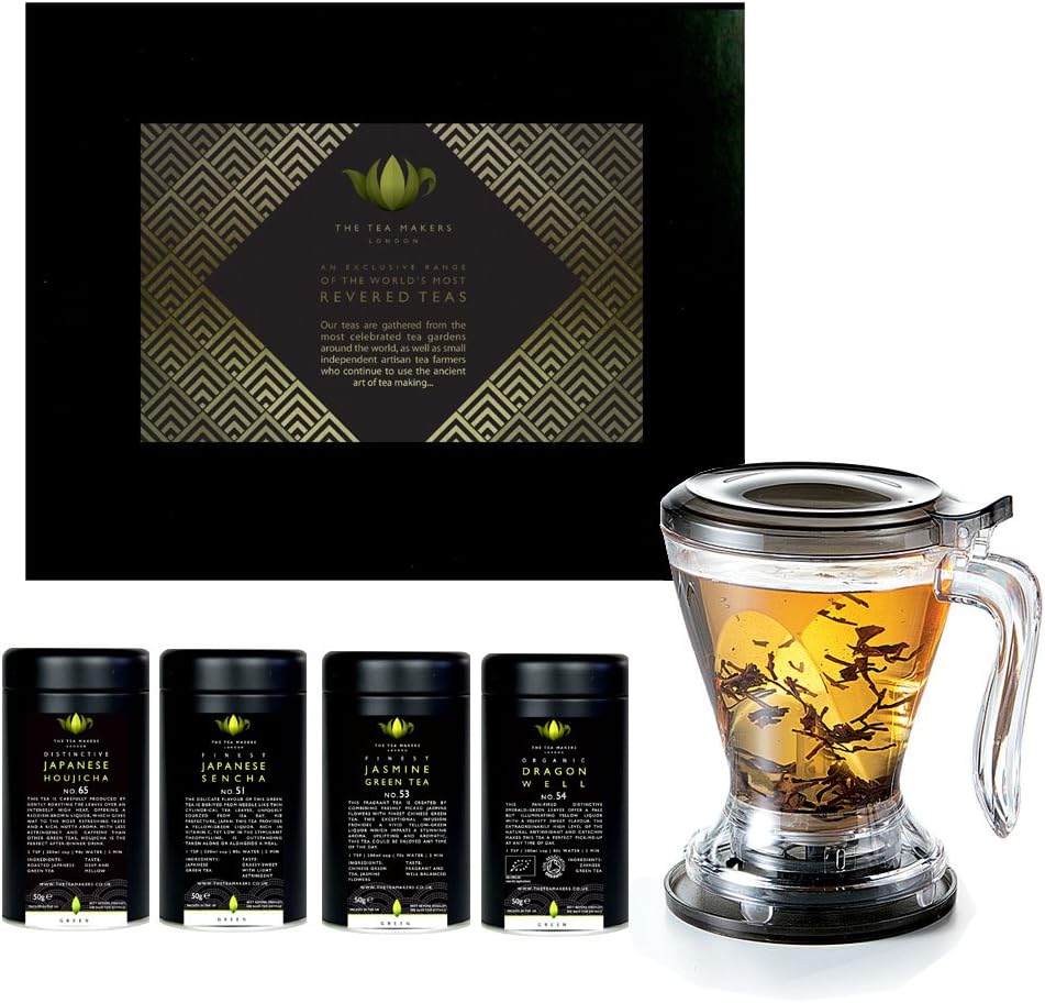 Exquisite Green Tea Gift Collection with The Magic Tea Infuser Amazon