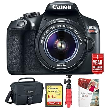 Buy Canon Eos Rebel T6 Dslr Camera With Ef S 18 55mm Is Ii Lens Kit 1159c003 1 Year Extended Warranty With 64gb Deluxe Bundle Online At Low Price In India Canon