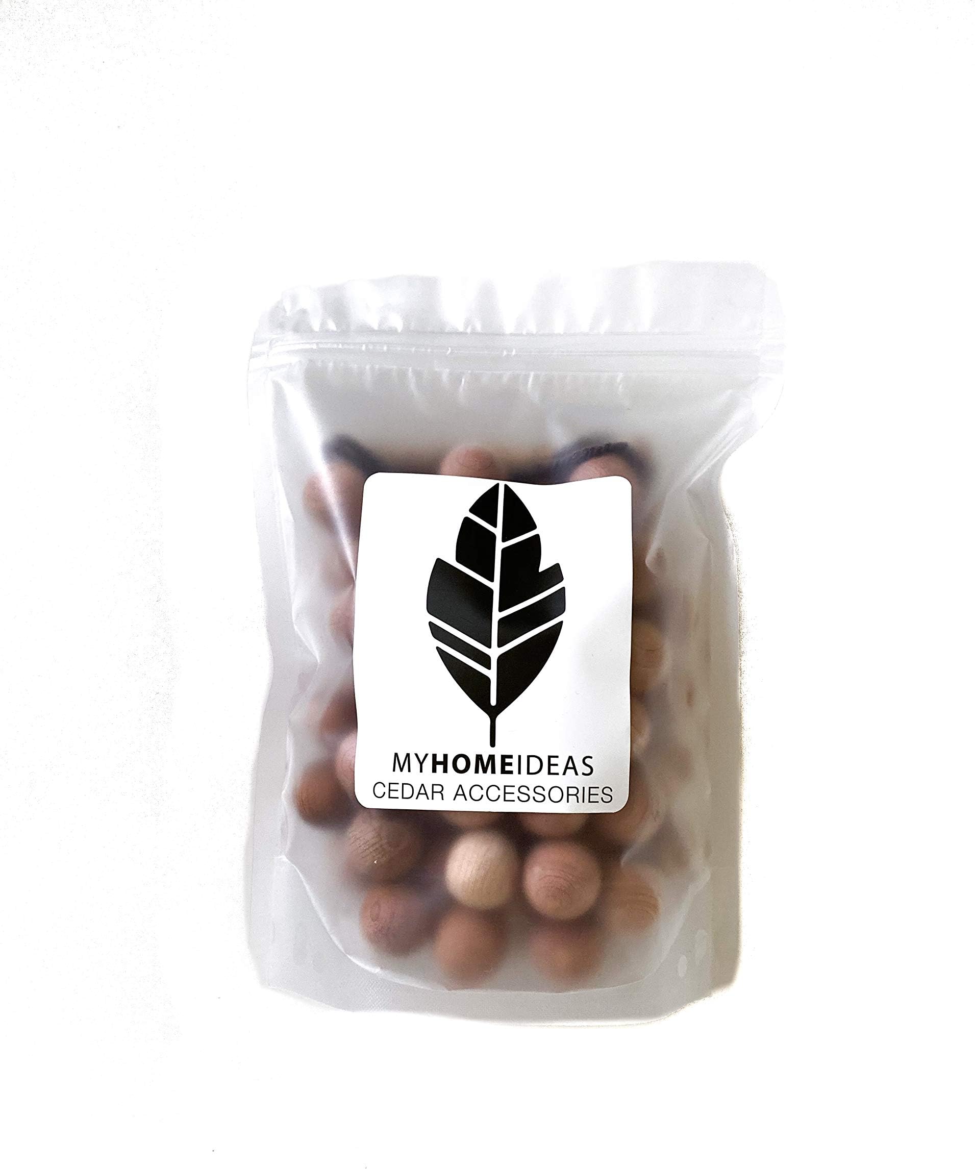 Powerful 100% Natural Cedar Balls for Closet Storage | Best Clothes Storage Odor Eliminator - Refresh with Cedar Aromatic Oil | Natural Aromatic Red Cedar Wooden Balls, 60 Pack