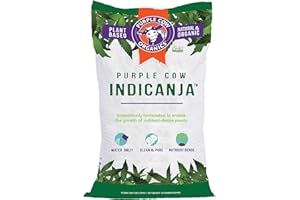 Purple Cow Organics IndiCanja 1 Cubic Foot Bag, Organic Living Soil, Clean & Natural Plant Based Water Only Super Soil for Professional Indoor & Outdoor Growers