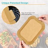 DOLAB 200 Pcs Air Fryer Liners Disposable Parchment Paper Non-Stick view 7