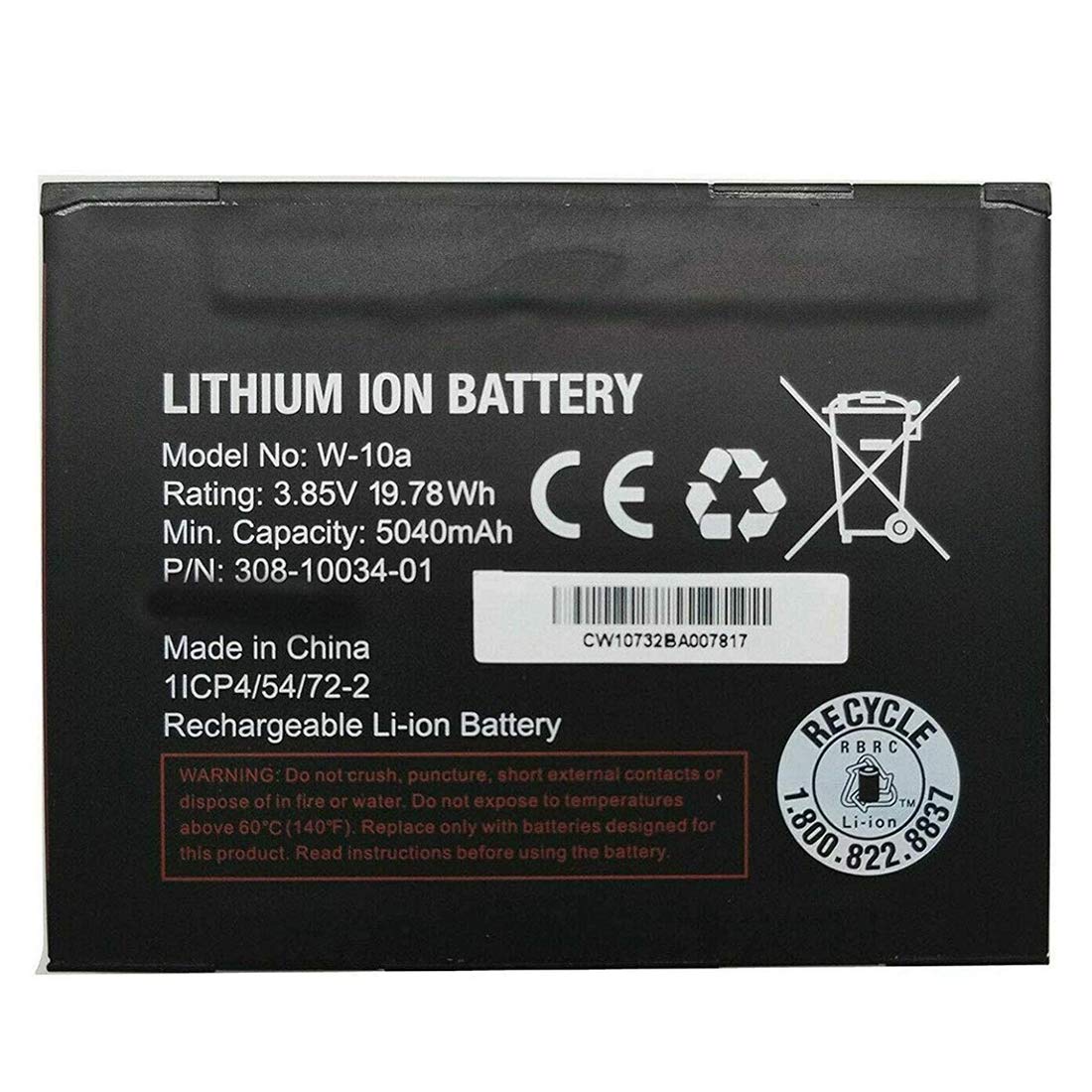 XITAIAN 3.85V 19.78Wh 5040mAh W-10A W10A Replacement Laptop Battery for Netgear NightHawk Router/Modem M1 MR1100