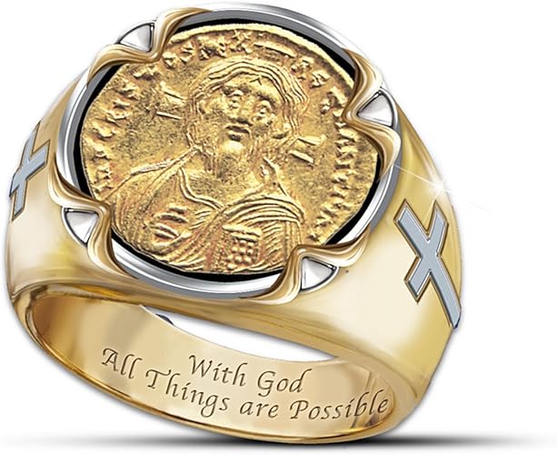 gold coin ring design