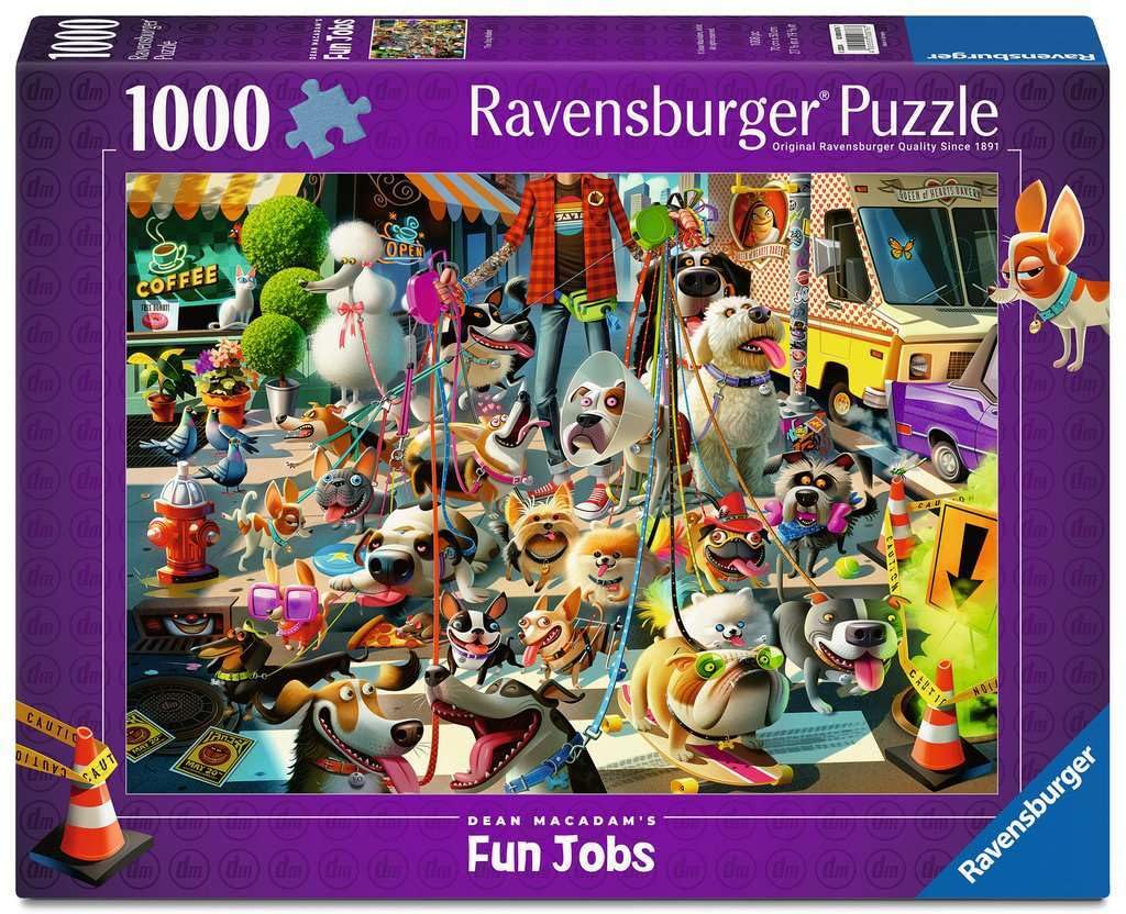 Ravensburger The Dog Walker 1000 Piece Jigsaw Puzzles for Adults and Kids Age 12 Years Up - Animals