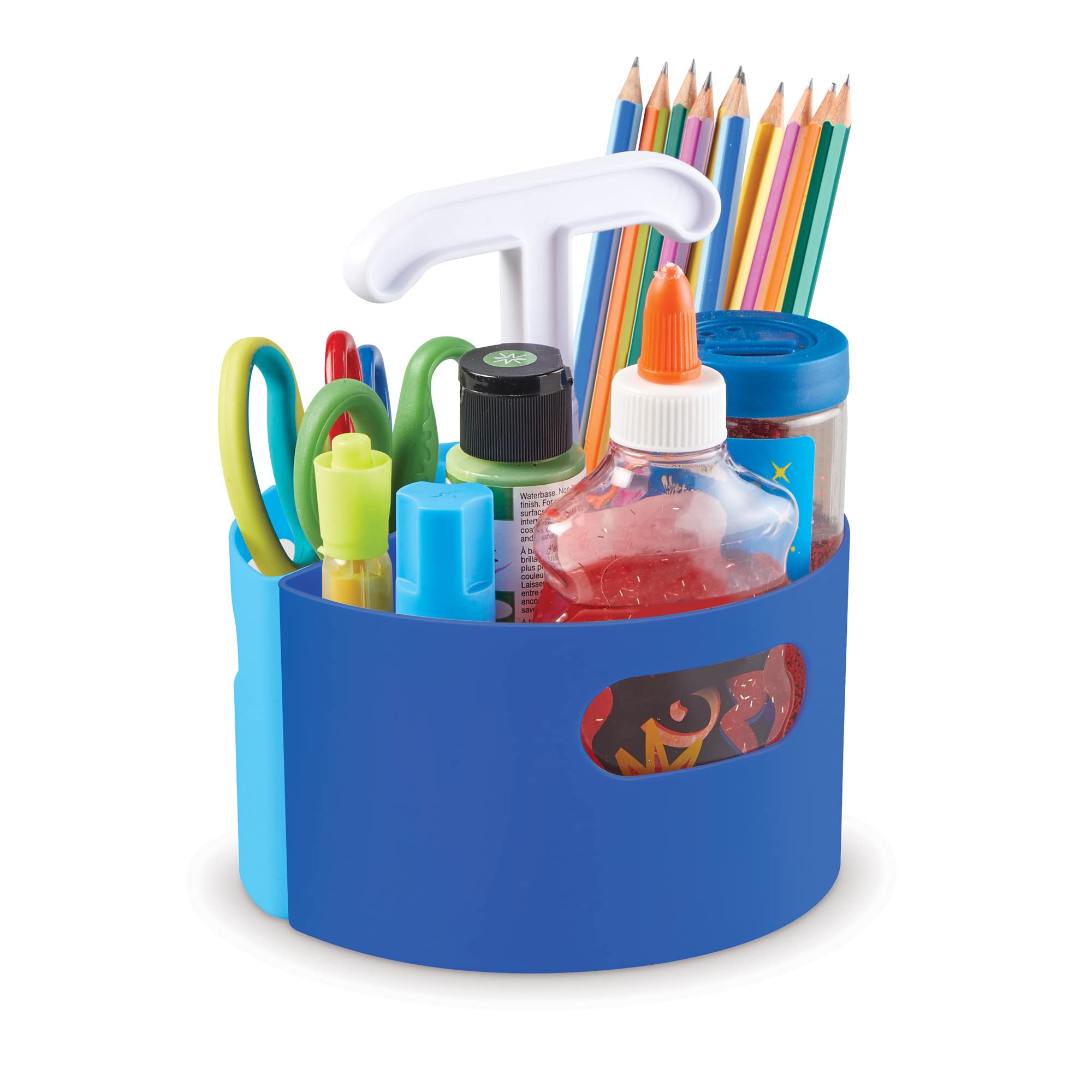 Photo 1 of Learning Resources Create-a-Space Storage Mini Center - Blue, Classroom Craft Keeper, Maker Space, Small Space Storage, Teacher Organizer, Home School Accessories, 4 Piece Set