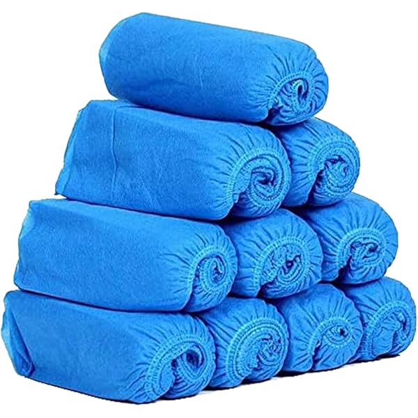 Couvre-chaussures Jetables Simples - Pack De 100, Taille Unique, En CPE, Pour Protection Sols