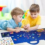 ASTARON Reusable 3D Puffy Ocean Animals Sticker Book 88 pcs Kids view 5