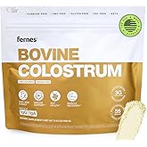 Fernes Grass Fed Whole Bovine Colostrum Powder for Women & Men – First Day Milking, Non GMO, Soy Free, Keto, Gluten Free – 56 Servings, 5.93 oz, Unflavored, Made in USA