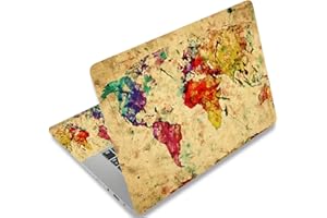 World Map Laptop Skin Sticker 15 15.6 Inches Universal 12.1 13 13.3 14 15.4 Inches Personalized Netbook Skin Sticker Reusable
