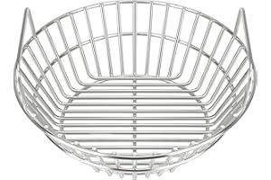 UNIDANHO Charcoal Basket for Big Green Egg Large Size Grill Accessories 14inch Ash Basket fit Kamado Joe Classic Stainless Steel Smoker BBQ Replacement Parts #8537