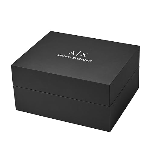 A｜X ARMANI EXCHANGE Men's Chronograph Black Silicone Strap