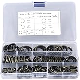 110 Pcs 8 Sizes Oil Seal Washer Automotive Drain Plug Gaskets Oil Crush Washers M6 M8 M10 M12 M14 M16 M18 M20