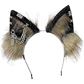Ekwikzz Cat Cosplay Ears Cat Ears Headbands Clips Accessories Punk Gothic Cross NEW02-ALL
