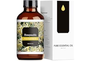 Honeysuckle Essential Oil 120ml - Pure Natural Fragrance Oil for Aromatherapy, Diffusers, Candle Making, Soap