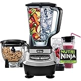Ninja BL780 Supra 1200 Watt Food Processor and Kitchen Blender System (Renewed)
