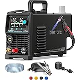 Bestarc 50A Plasma Cutter Machine, Pilot Arc, IGBT 110V/220V Dual Voltage | 1/2" Clean Cut, 2/3" Max Cut, Large Led Display, Mesh Cut, PA/PT, 2T/4T, Painted Metal, Air Sensor, For Home DIY