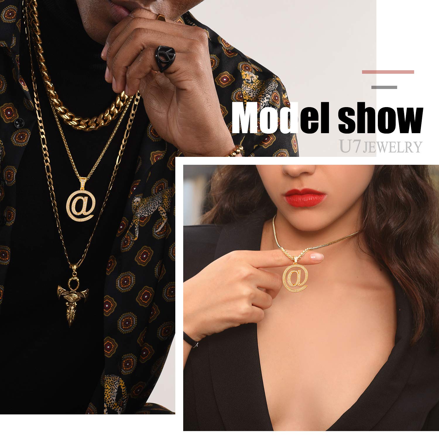Chain 22 U7 Men Women Fashion Hip Hop 