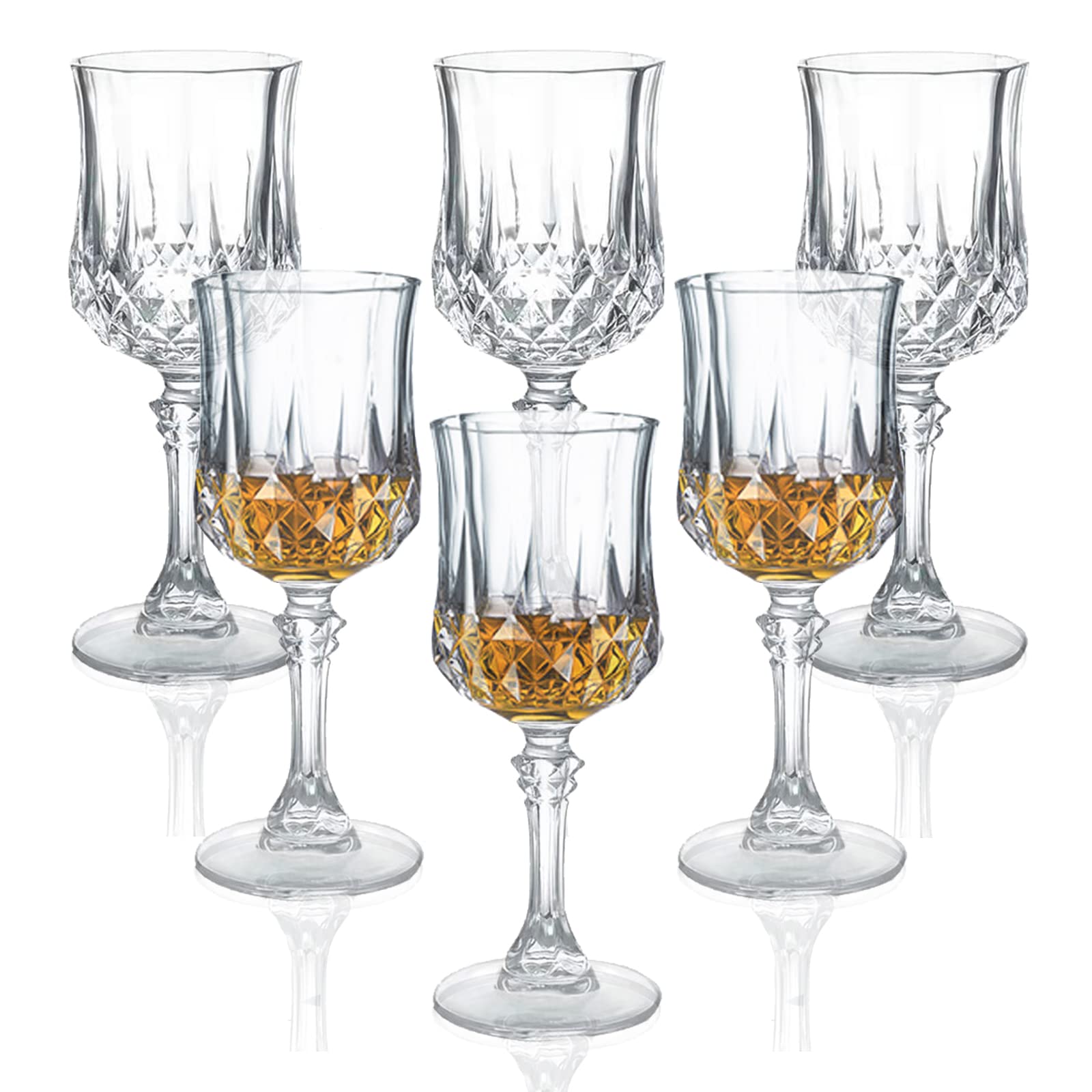 Soopiiso Shot Glasses Set of 6 Cordial Glasses 1.7oz/50ml/Whiskey Glasses/Tequila/Limoncello/Sherry Glass…