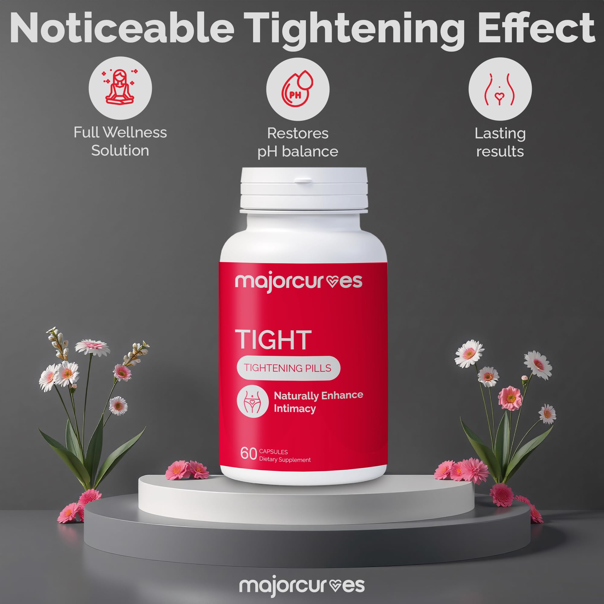 Vaginal Tightening Pills – Feminine Support Supplement for Tone, Moisture & Intimate Wellness – V Rejuvenation & Odor Control with Herbal Extracts – Made in USA