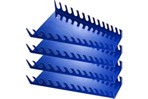Reniteco 52 Pack Metal Wrench Organizers - Premium Holder Trays, Wall-Mounted Storage Solutions for Efficient Organization (4