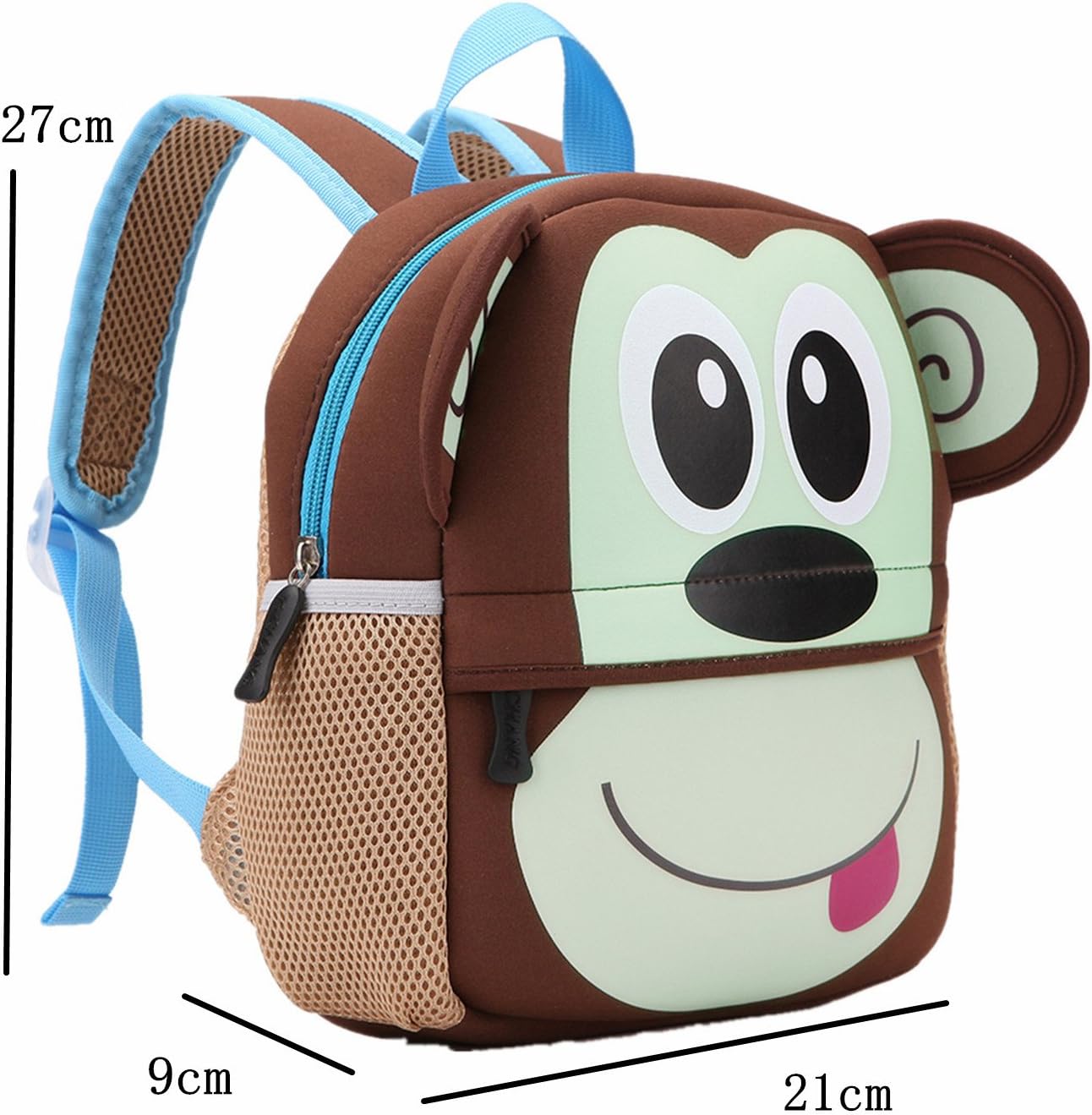 Children's Backpack, TEAMEN® Toddler Kids School Bag, Animal Design, Kinder Racksack for 2-5 Years Old(Monkey) - Image 3