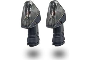 VRWEARE 2Pcs Motorcycle Turn Signal Indicator Light Compatible with KAWASAKI ZX6R ZX-6RR KLE500 KLE 650 KLR650 Front/Rear Blinker Lamp (Black Shell)