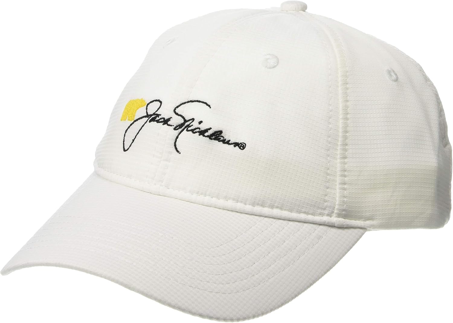 Jack Nicklaus Men's Performance Golf Hat, Bear with Script White, One Size Amazon.co.uk Clothing