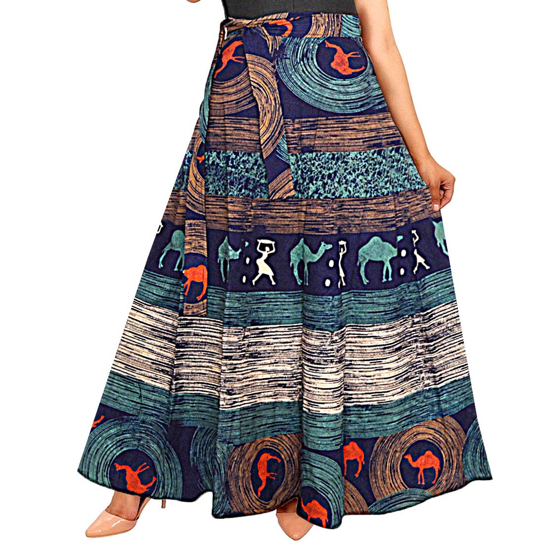 jwf women's long indo western traditional skirt