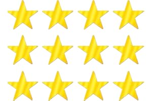 Beistle Metallic Star Cutouts (Gold)