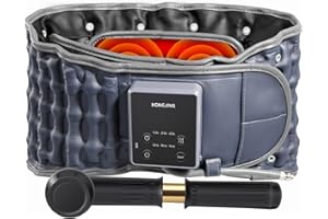 HONGJING Inflatable Decompression Belt with Heating & Massage for Instant Lower Back Pain Relief - Rechargeable Back Massager