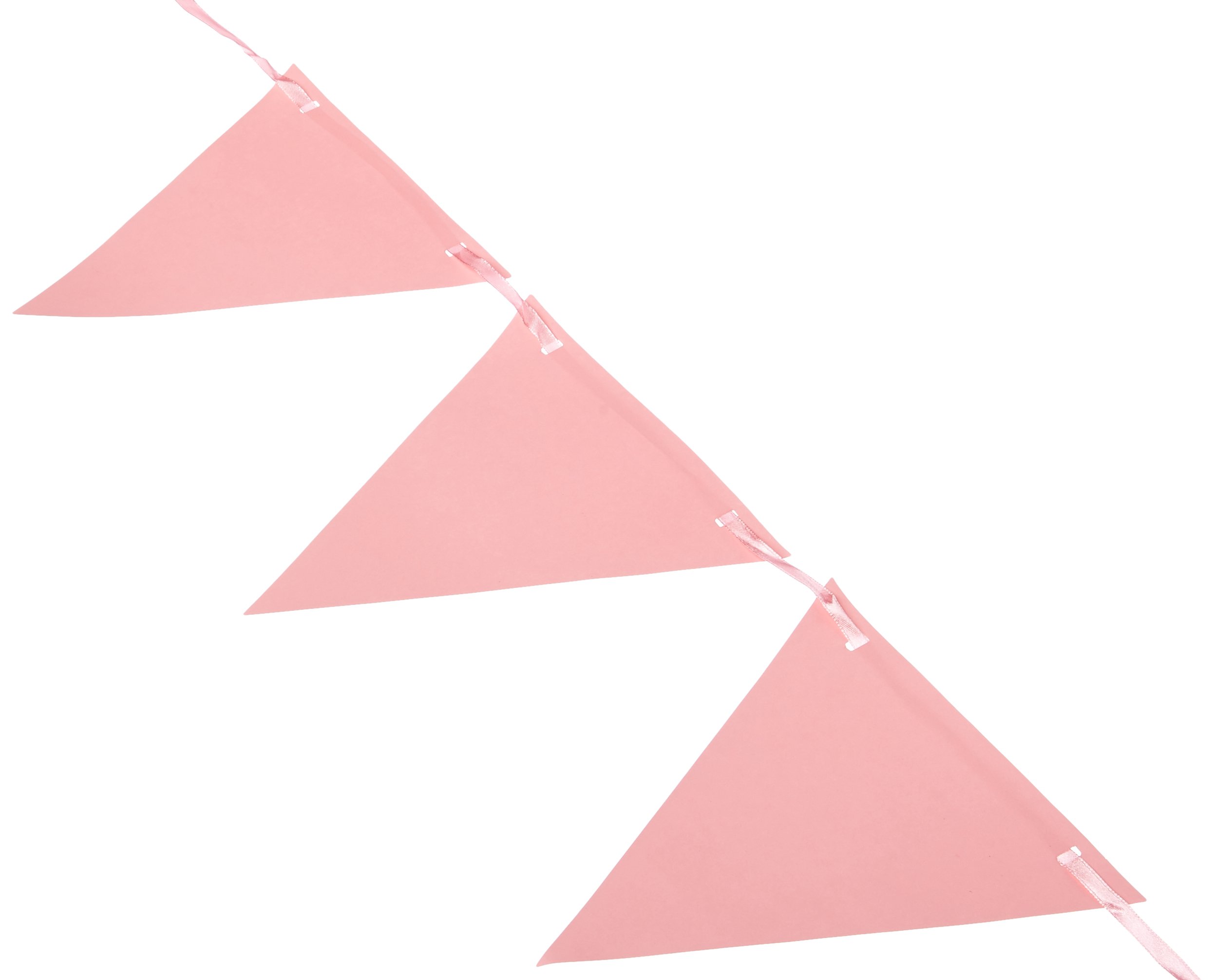 Baby Pink Pennant Banner - 1 Pc
