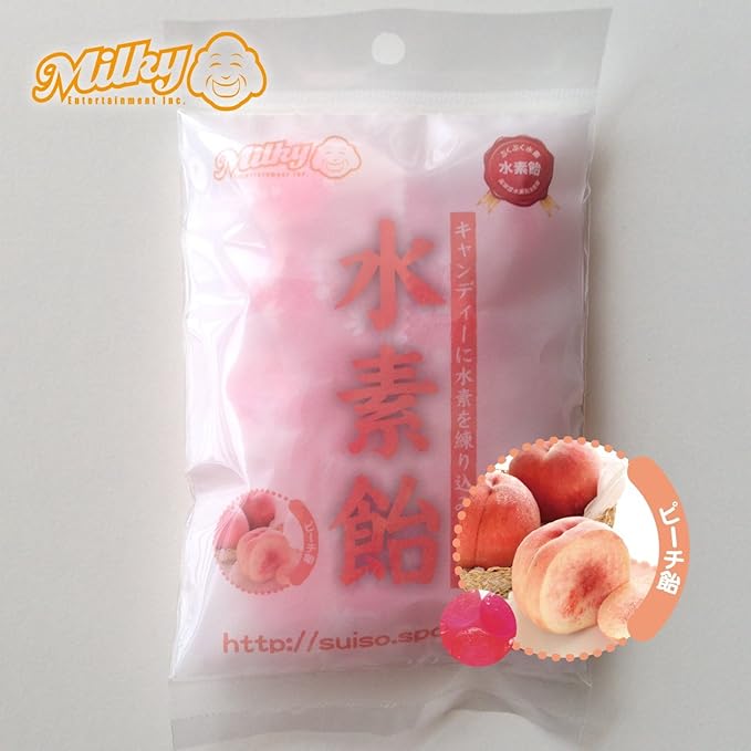 Amazon 水素飴 ピーチ飴 15粒入り 水素がぷくぷくと発生する 水素含有飴 水素摂取に効果的 食品 飲料 お酒 通販