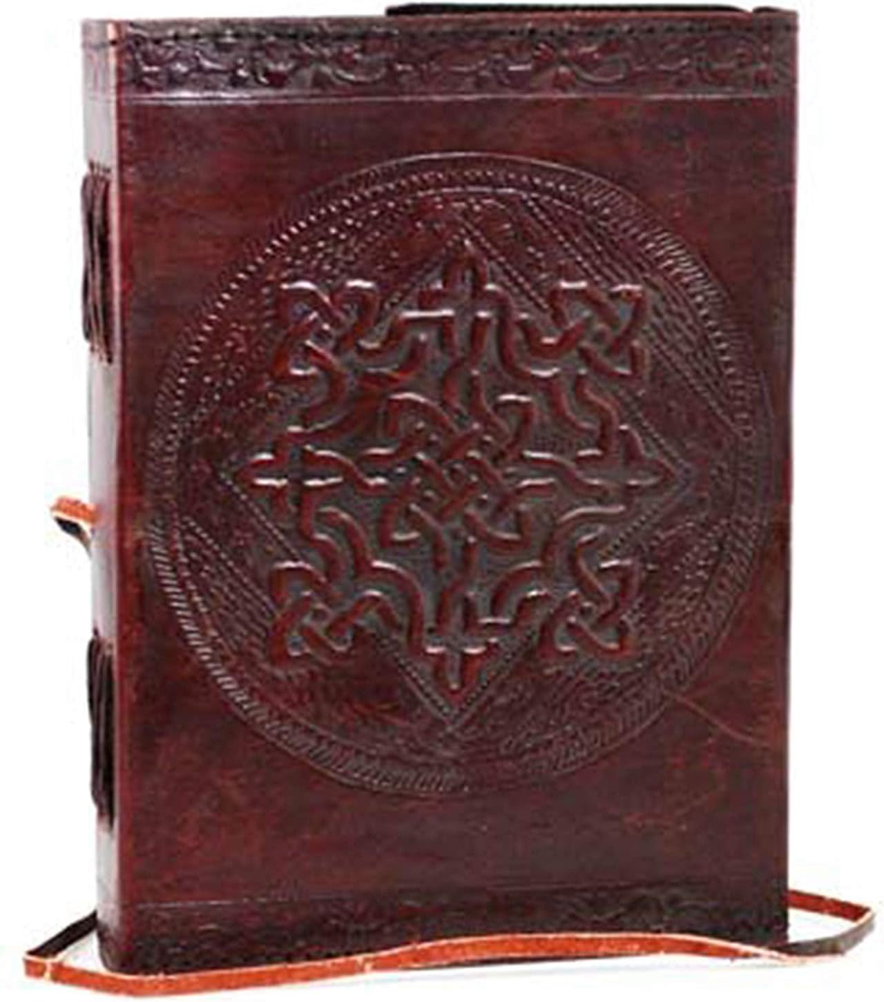 Leather journals Notebook Christmas Gift Handmade Traditional Writing Pad Leather Cover Personal Plain Journal Diary Notebook for Business Work Black Friday & Cyber Monday Gifts (D)