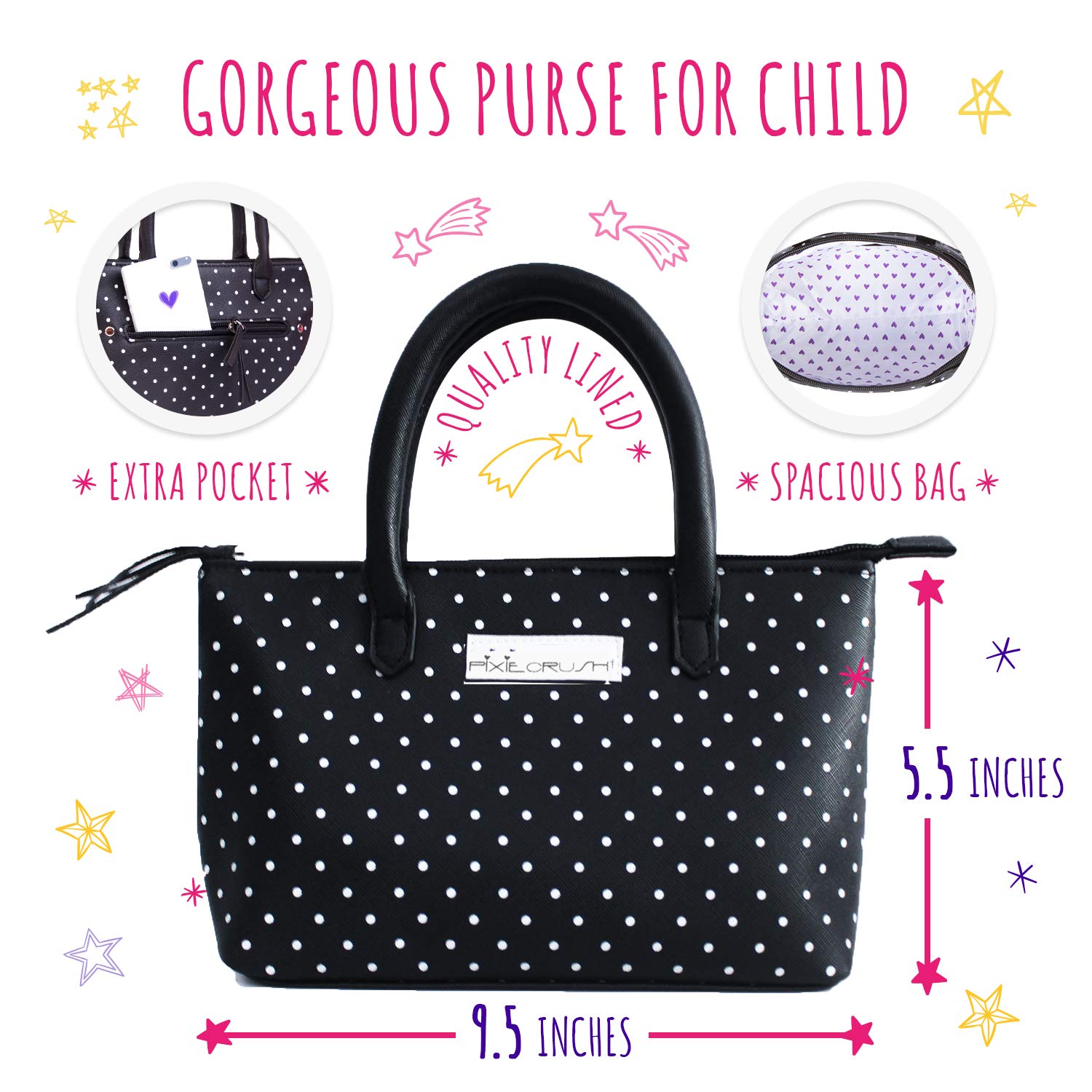 pixiecrush pretend play kid purse set