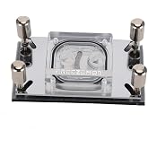 Water Cooling Block, Anti-oxidization Technology Computer CPU Water Cooling Block Waterblock Copper Base with Micro Channel for AM2 / AM2+ / AM3 / AM3+ / AM4 / FM2+ CPU