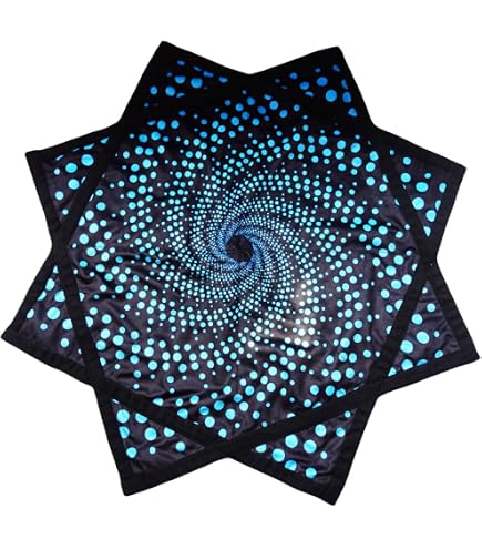 Flowstar Débutant 27 Cm – Tissu Dynamique à Tourner, Impression Recto Verso, Jouet De Jonglerie Et Doigt Rotatif