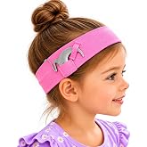 EAR FREE Earefree Kids Headbands for Cochlear Implant &ndash; 5 Pack Pink Purple Set &ndash; Soft Stretch Comfortable All-Day Wear Ages 3-8