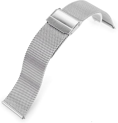 Correa de reloj milanesa de 18 mm de liberación rápida ...