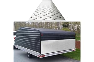 DLDIRECT Stone Guard Aluminum Sheet Metal | Trailer and RV Accessories | Genuine Commercial-Grade Diamond Plate | USA-Made DiamondLife Rock - Heavy-Duty Commercial Grade Tread Camper 24" X 120" (Platinum Ice)