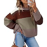 IPMQ Womens Oversized Sweaters Cable Knit Crewneck Tops Long Sleeve Casual Outfits Winter 2025