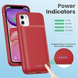 QTshine Battery Case for iPhone 11/XR, 2024