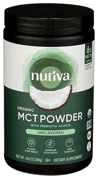 NUTIVA, ORGANIC MCT POWDER, 10.6 OUNCE