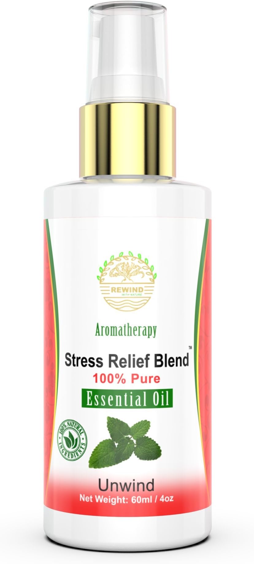Stress Relief Blend Aromatherapy Unwind Massage Oils Blend Essential Carrier oil - 60ml