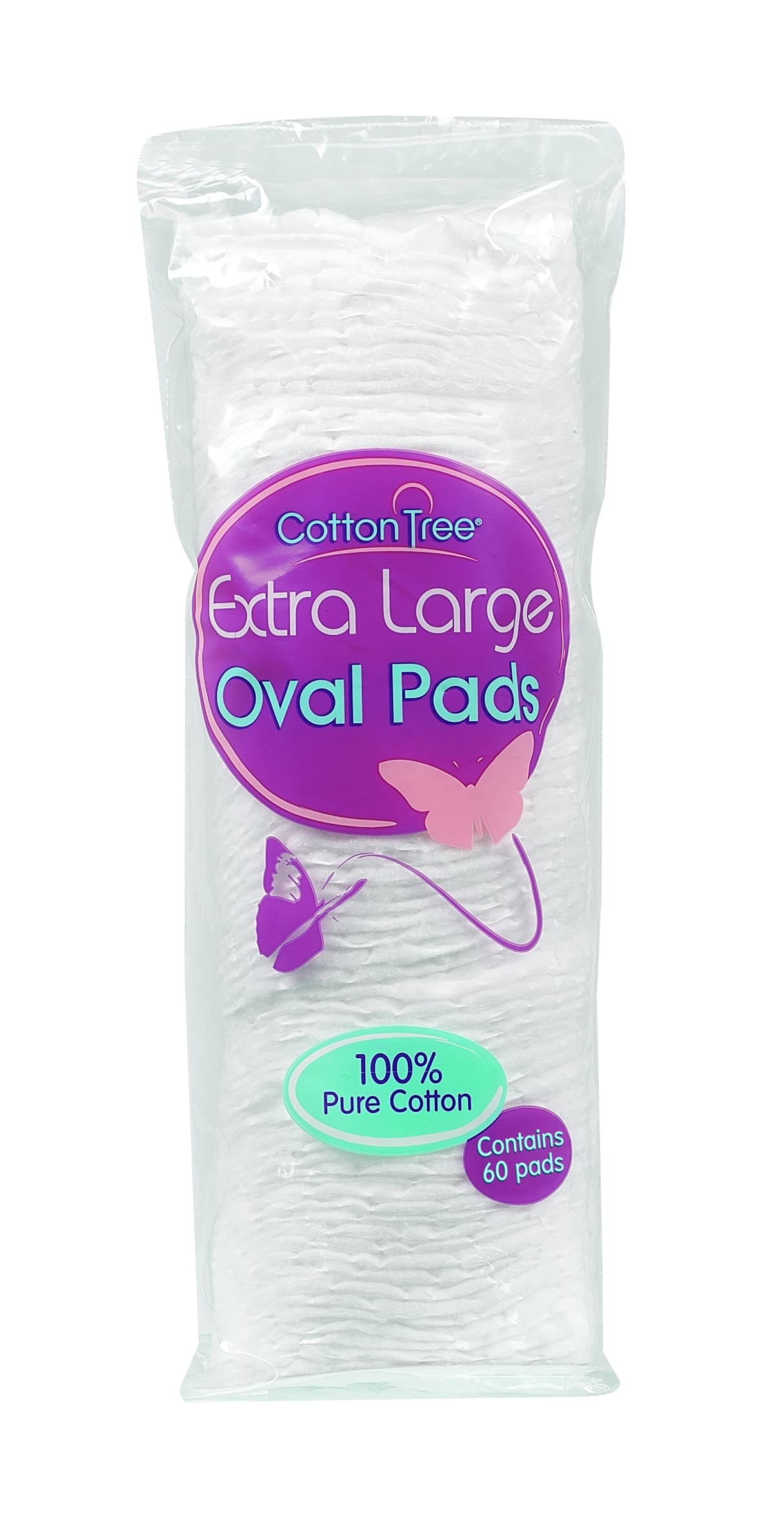 Cotton Tree Extra Large Oval Pads 60 Pack